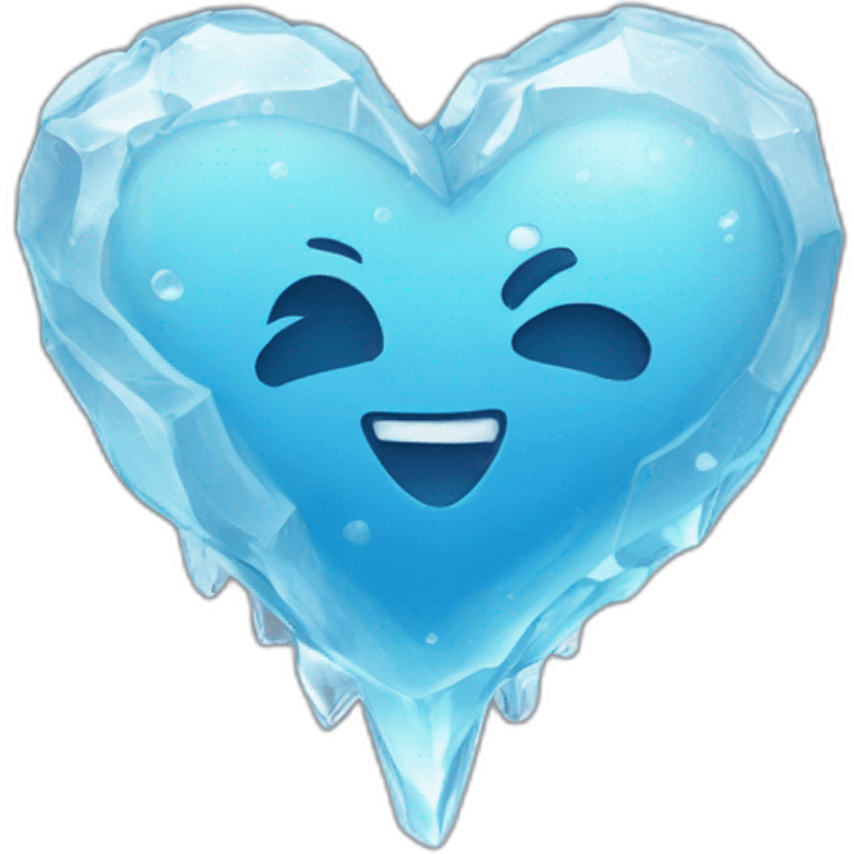 Corazón con hielo emoji