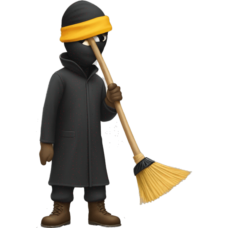 robber with a broom emoji