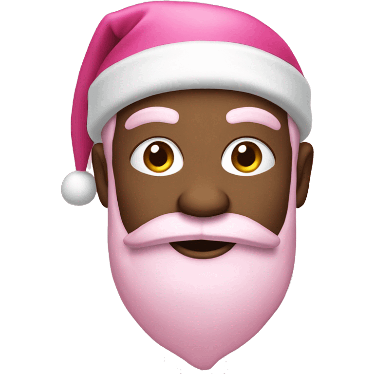 Pink Santa emoji