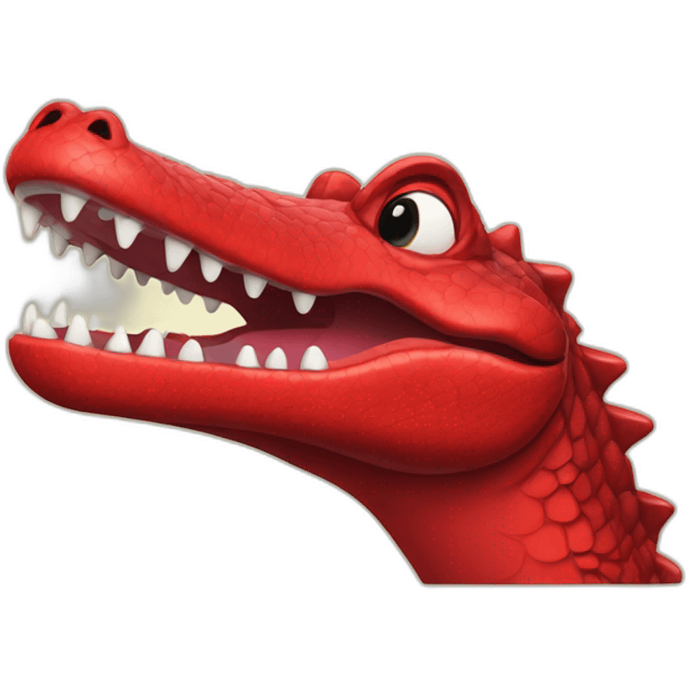 red crocodile emoji