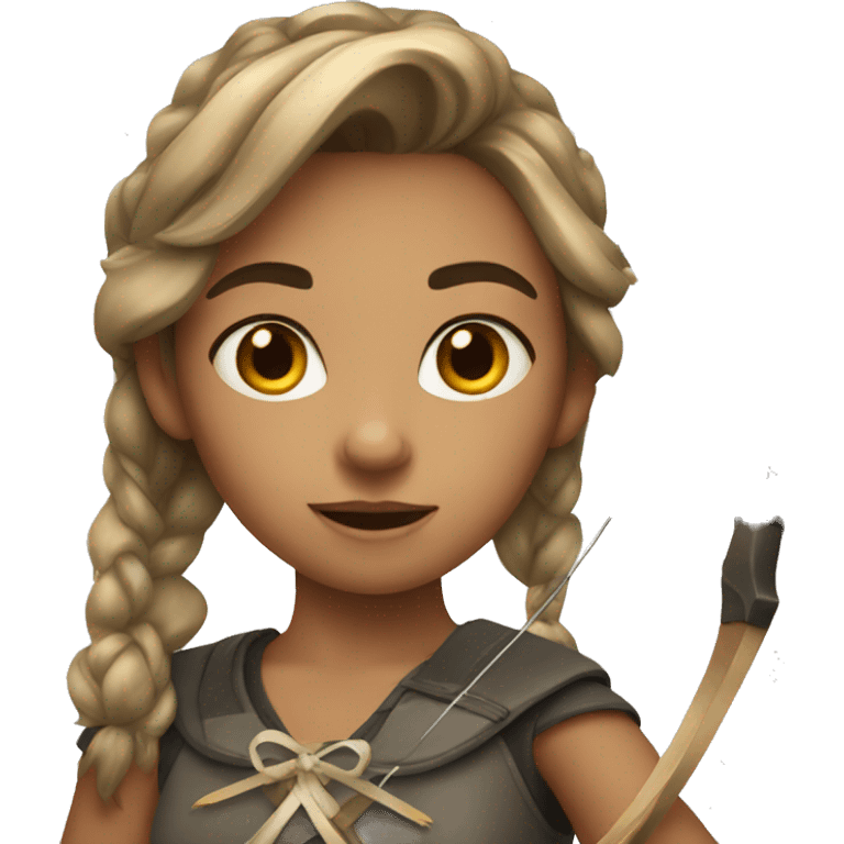 Girl with bow and arrows  emoji