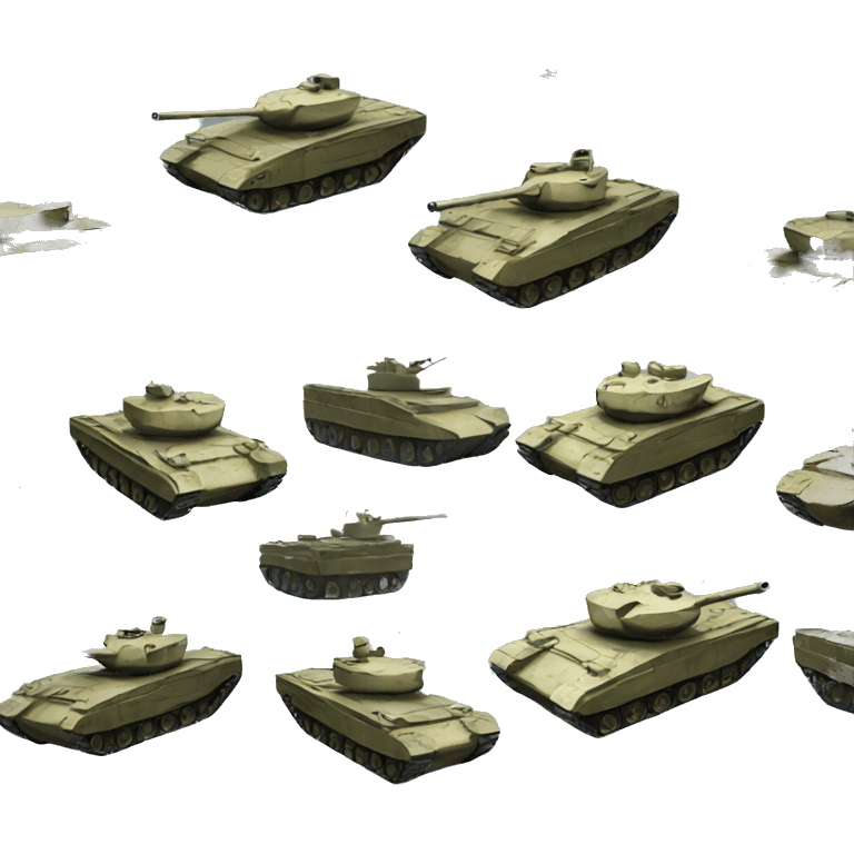 Military tank emoji