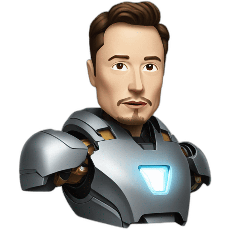 Elon musk iron man emoji