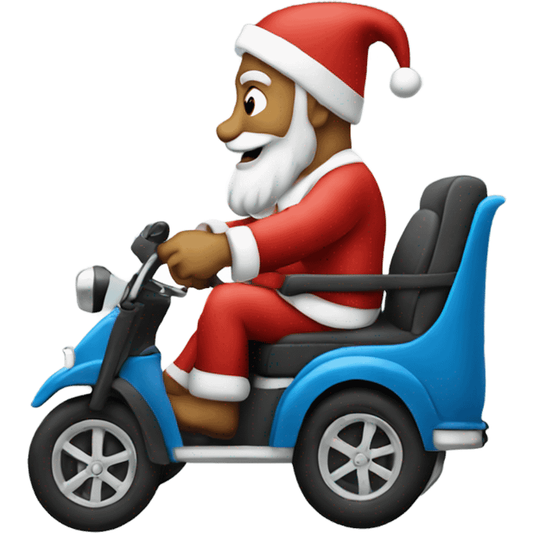 Santa driving emoji