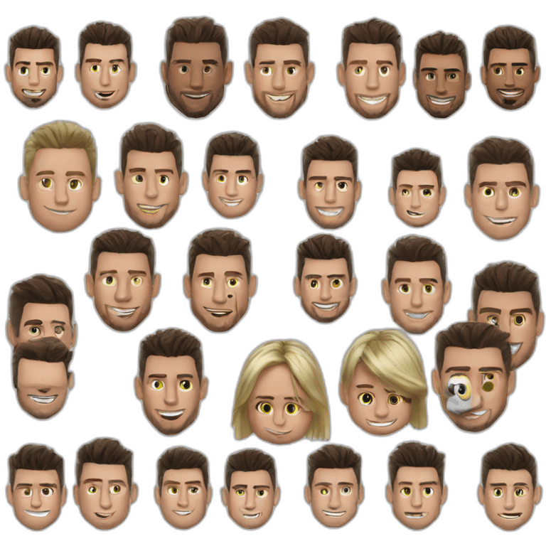 Messi et Ronaldo emoji