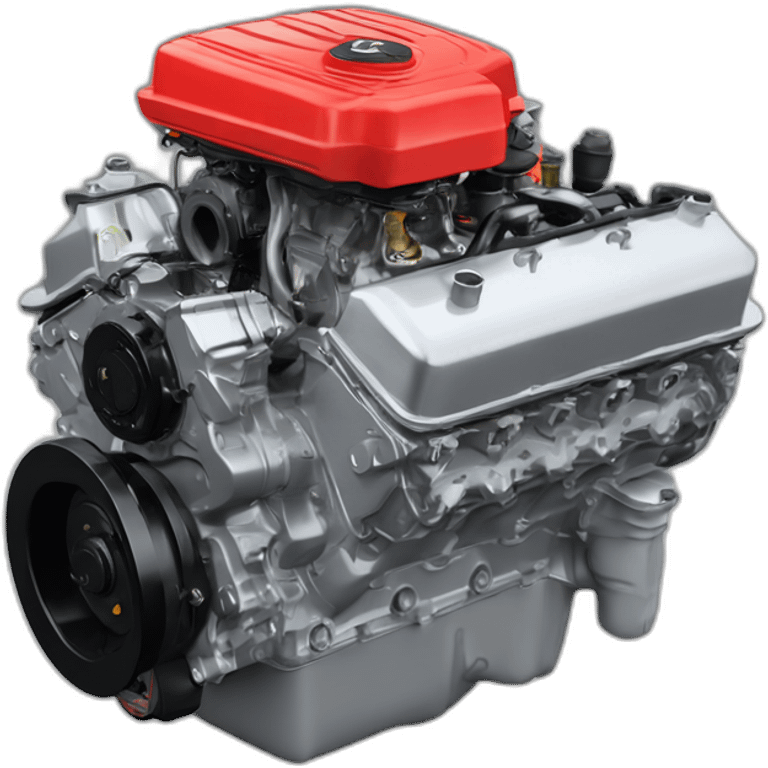 Red cummins qsb 4.5 engine emoji