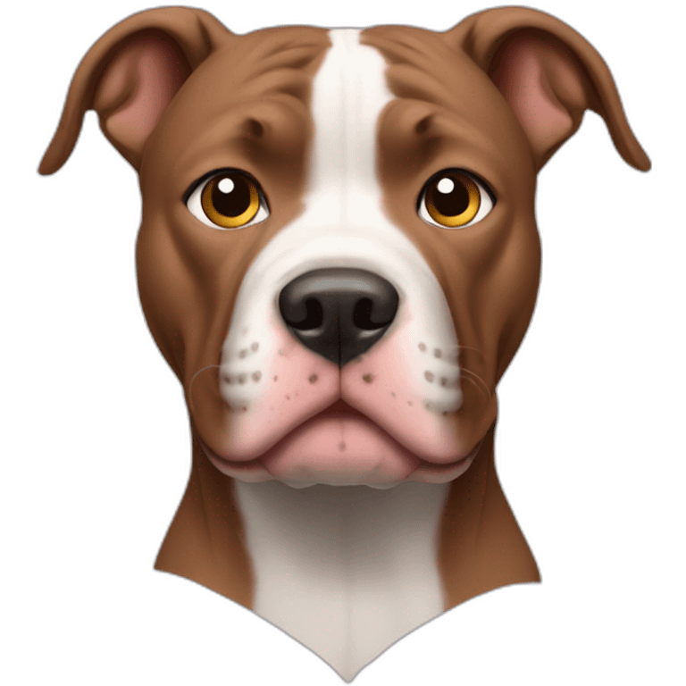 Pitbull with hair emoji