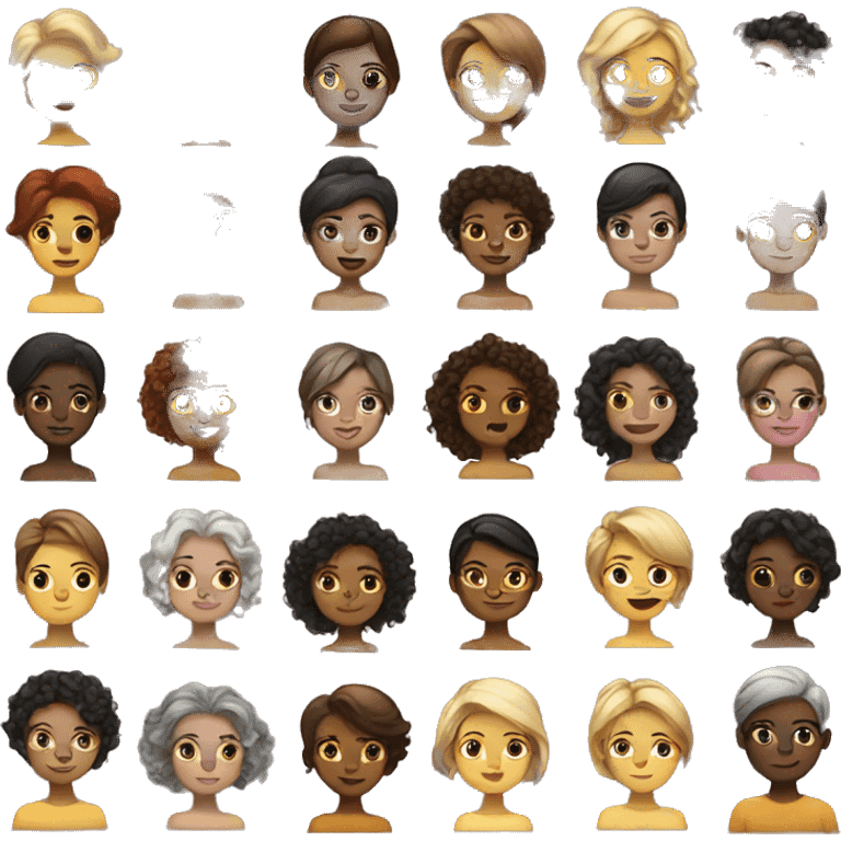 Diversity of beauty emoji