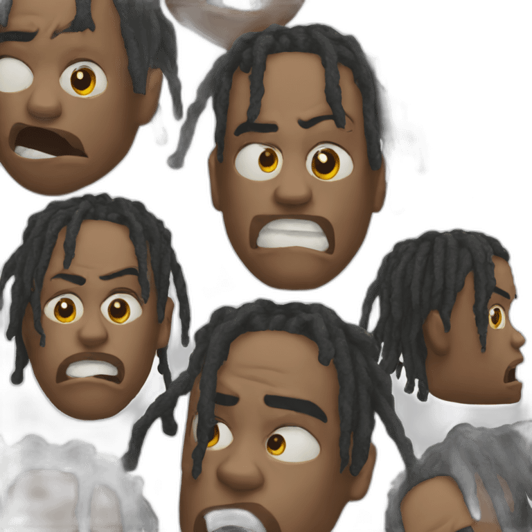 Travis Scott rage emoji