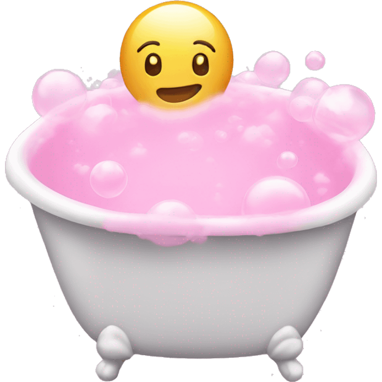 Pink bubble bath  emoji