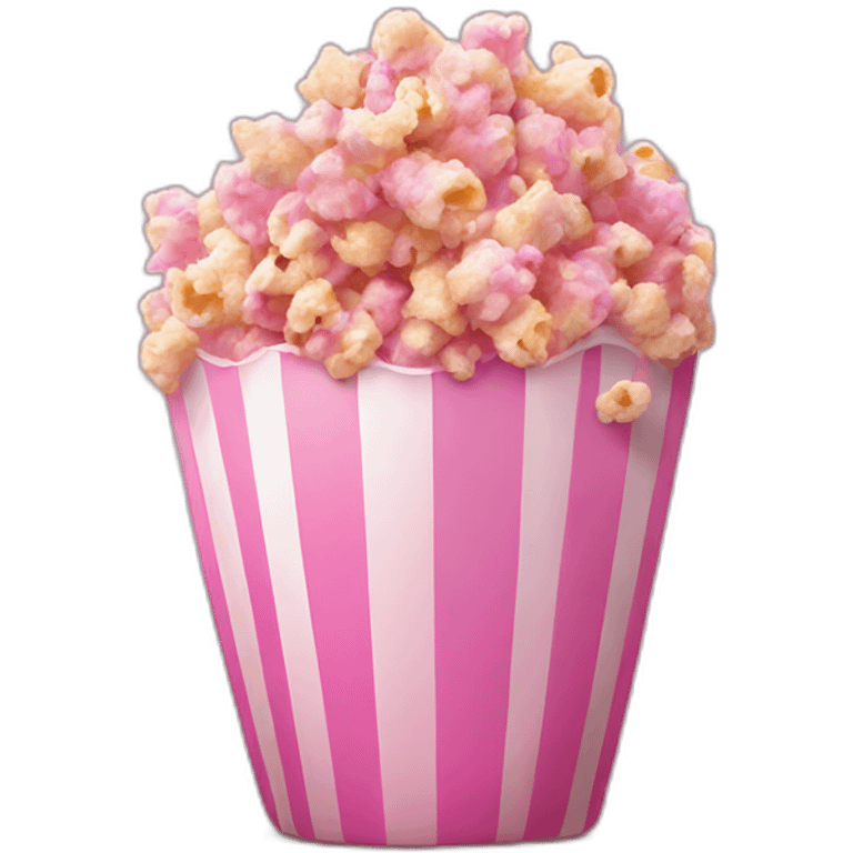 Pink popcorn  emoji