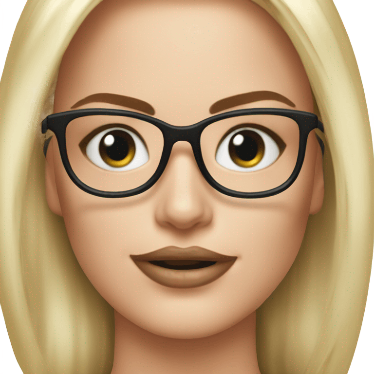 Margot robbie with glasses  emoji