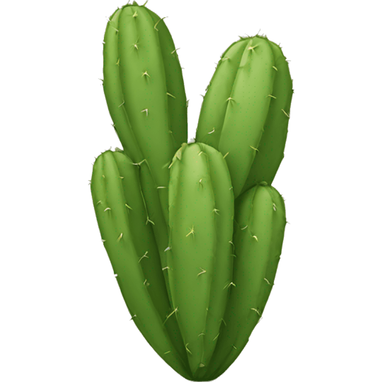 single flat Nopal without pot emoji