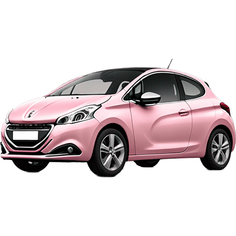 Light pink peugeot 208 emoji