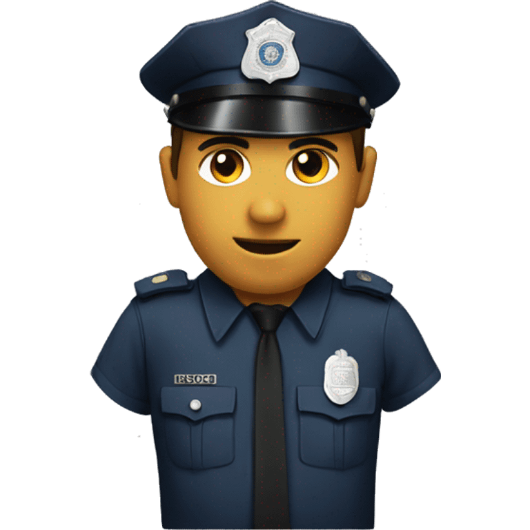 Police kaki shirt emoji