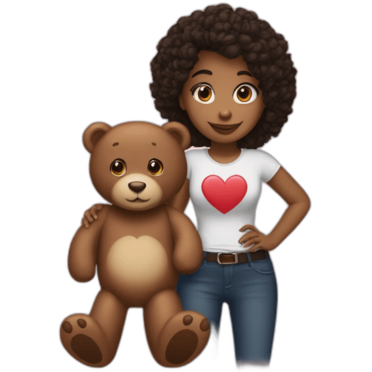 I Love Veronica with Teddy bear emoji