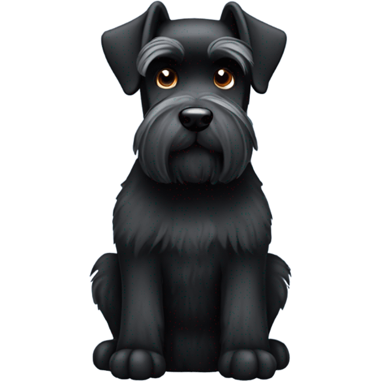 Black schnauzer  emoji