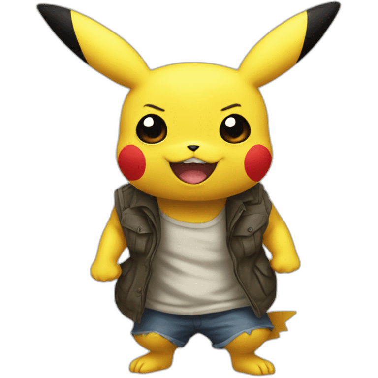 Pikachu horreur emoji