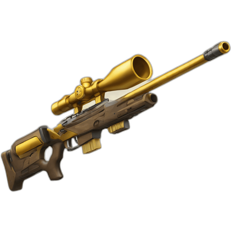 golden sniper rifle emoji