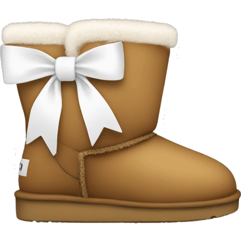 Uggs with white bows emoji