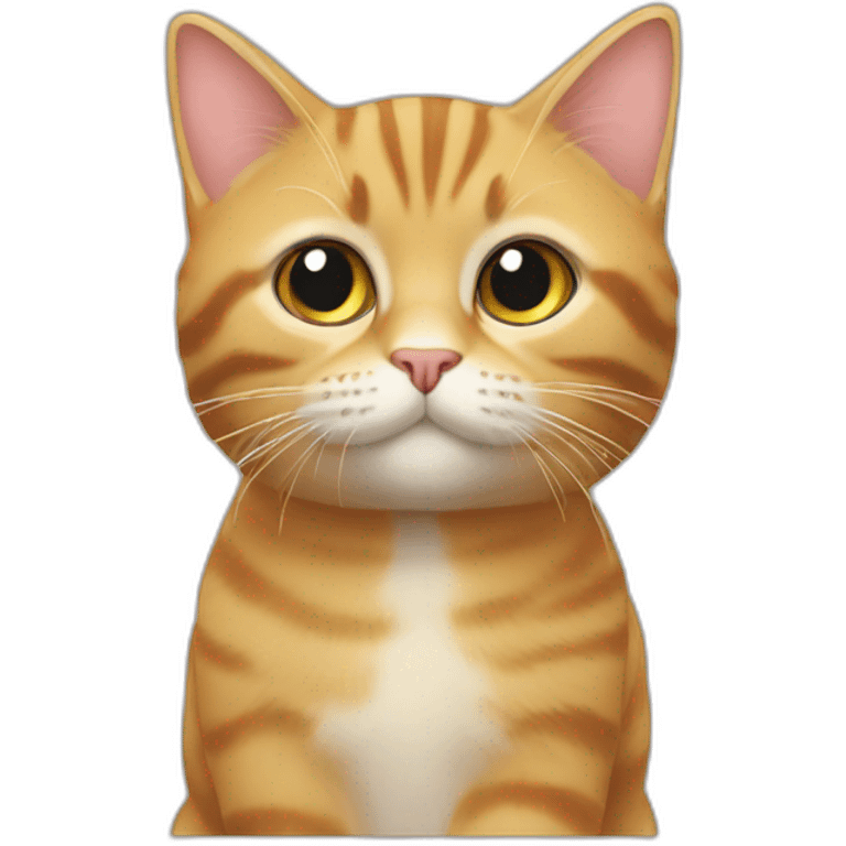 Chat sur un chat emoji