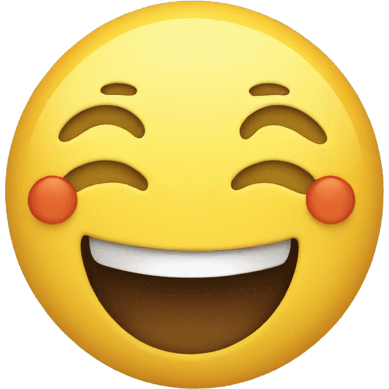 Smiley face raising emoji