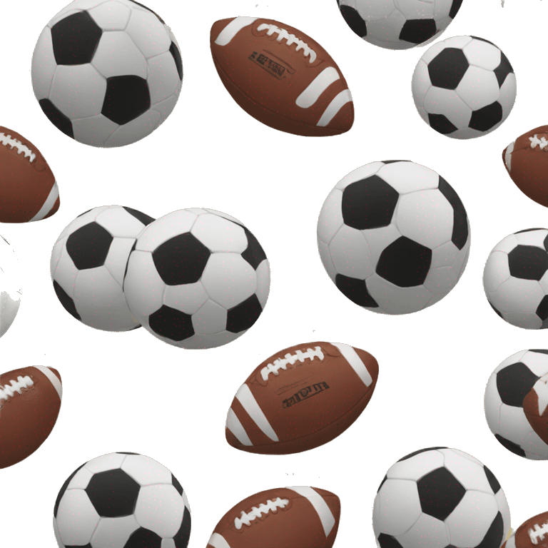 Football and racing  emoji