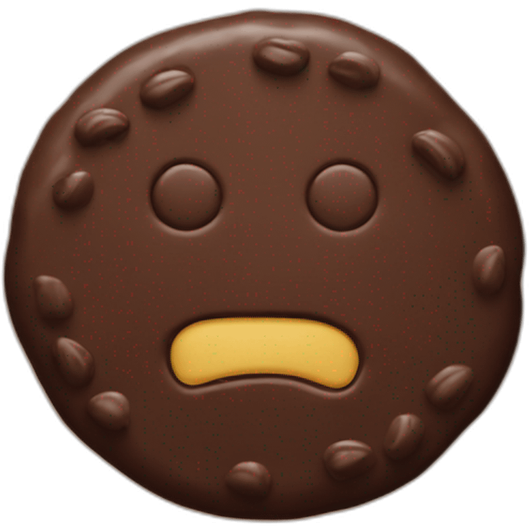 One chocolate cookie emoji