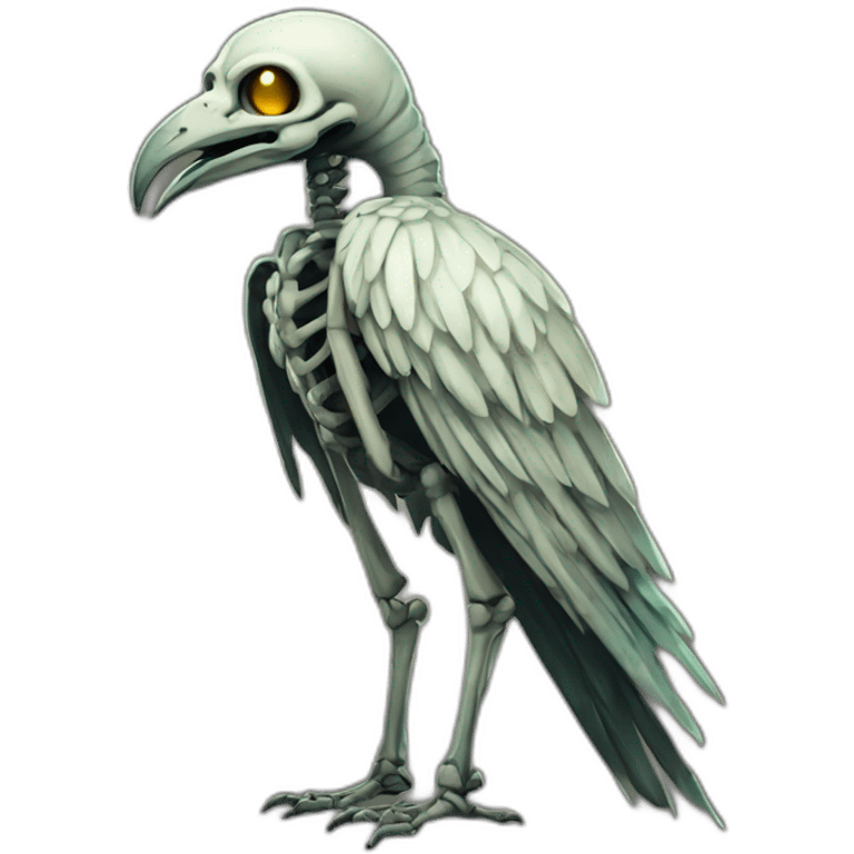 Egyptian eldritch skeleton bird of infinite darkness emoji