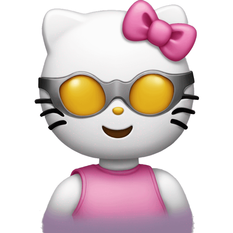 Hello kitty with mask emoji