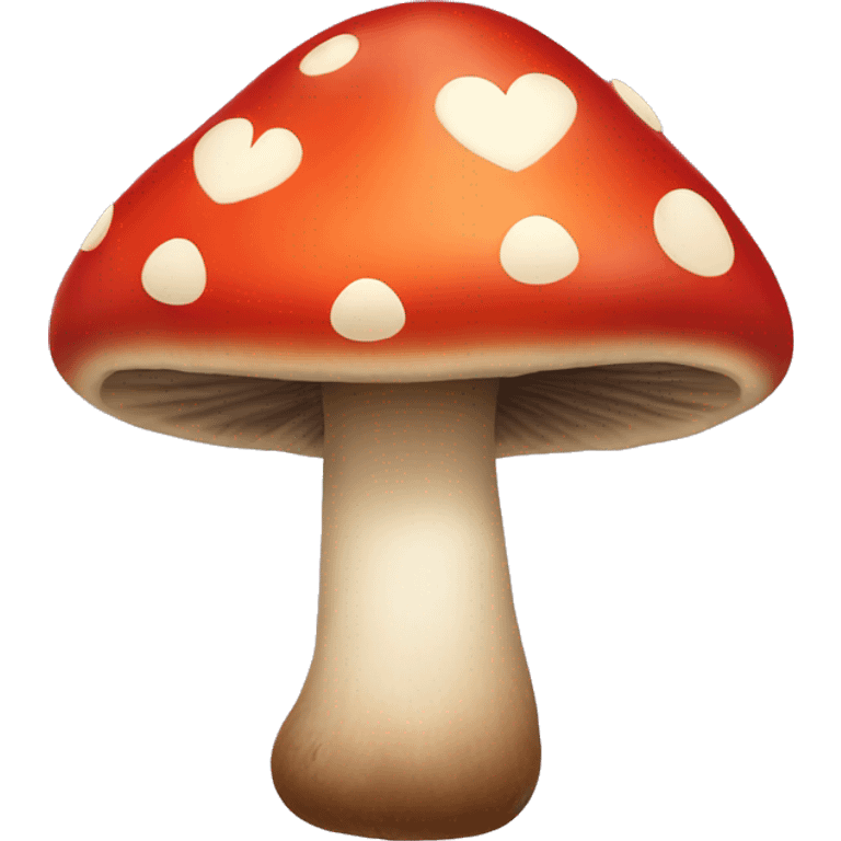 Mushroom with heart spots  emoji