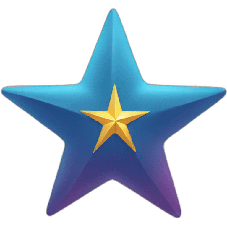 A north star shining brightly emoji