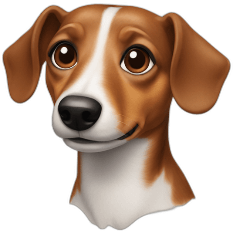 Dachshund jack russell dog emoji