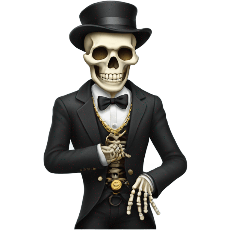 Filthy rich skeleton  emoji