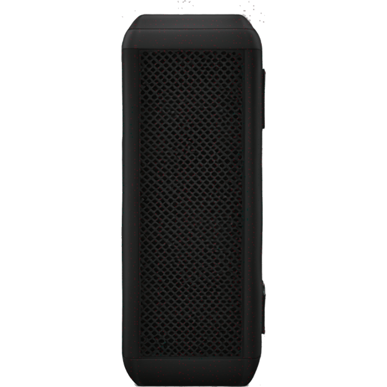 Black rectangular Portable speaker on a black background  emoji