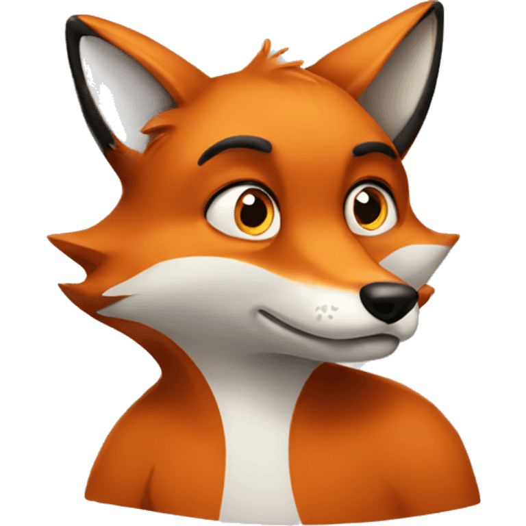 confused fox emoji