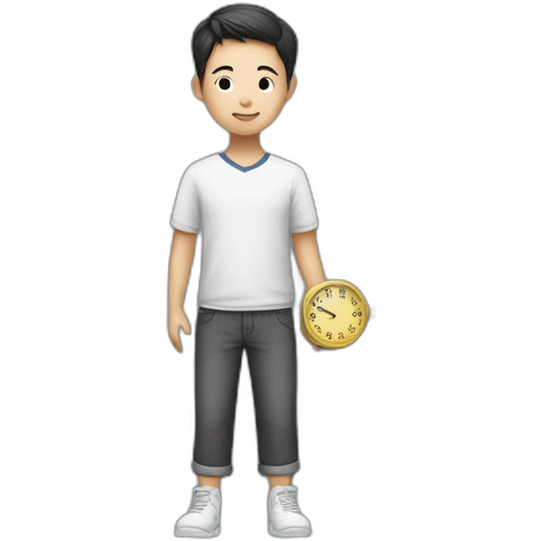 The Chinese boy who value time more than money emoji