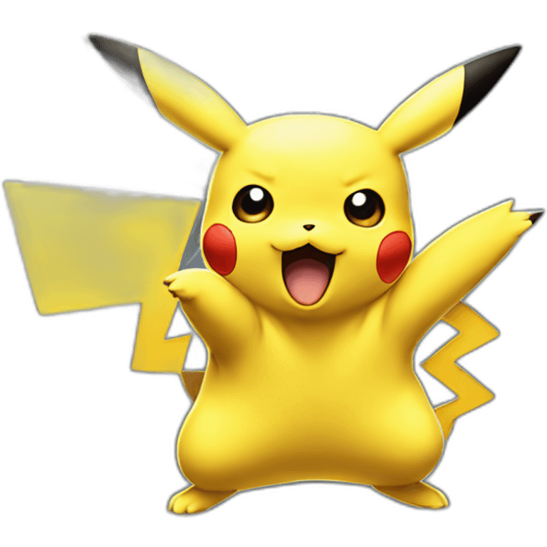 pikachu thunder attack emoji