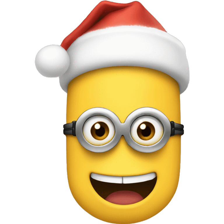 Christmas minion smile emoji