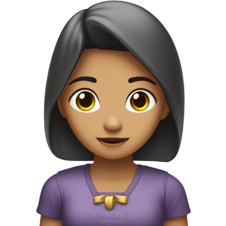 Una niña porrista en una pirámide  de porristas  emoji