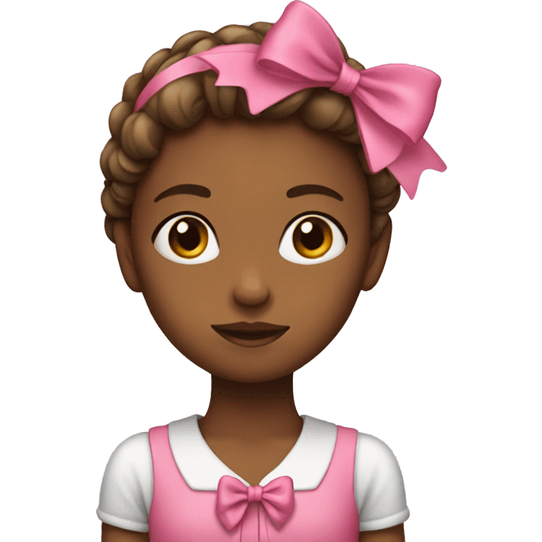 Girl whit bow emoji