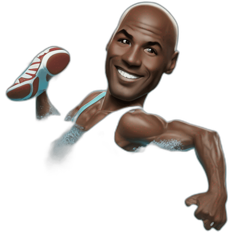 Michael Jordan dans une piscine emoji