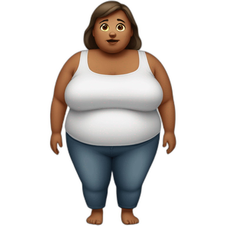 Obese woman emoji