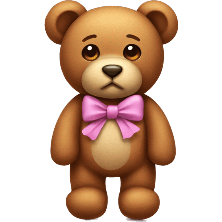 Teddy best with a bow emoji