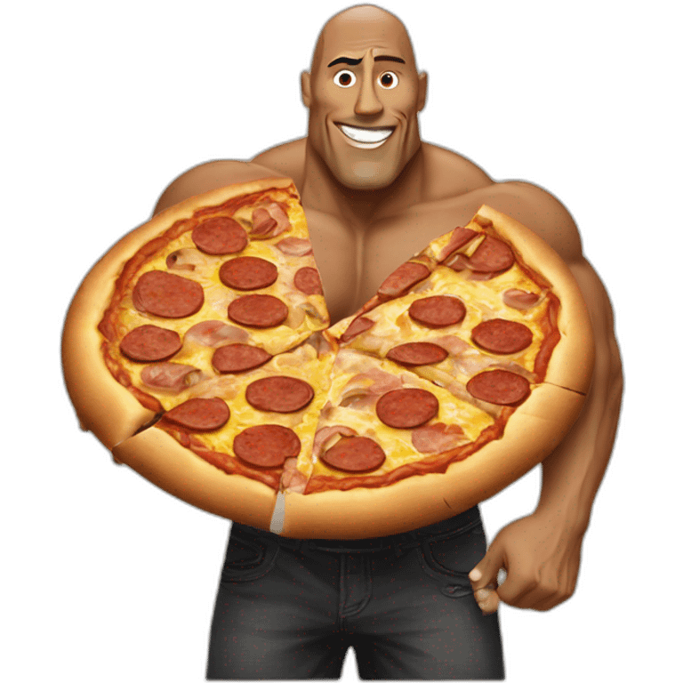 The rock pizza emoji