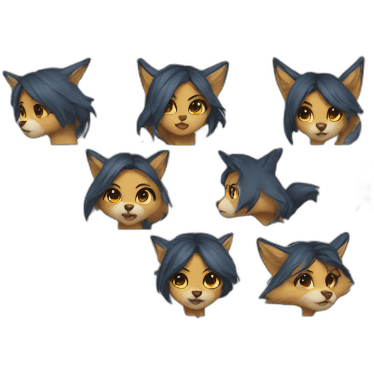 thunder fox girl emoji