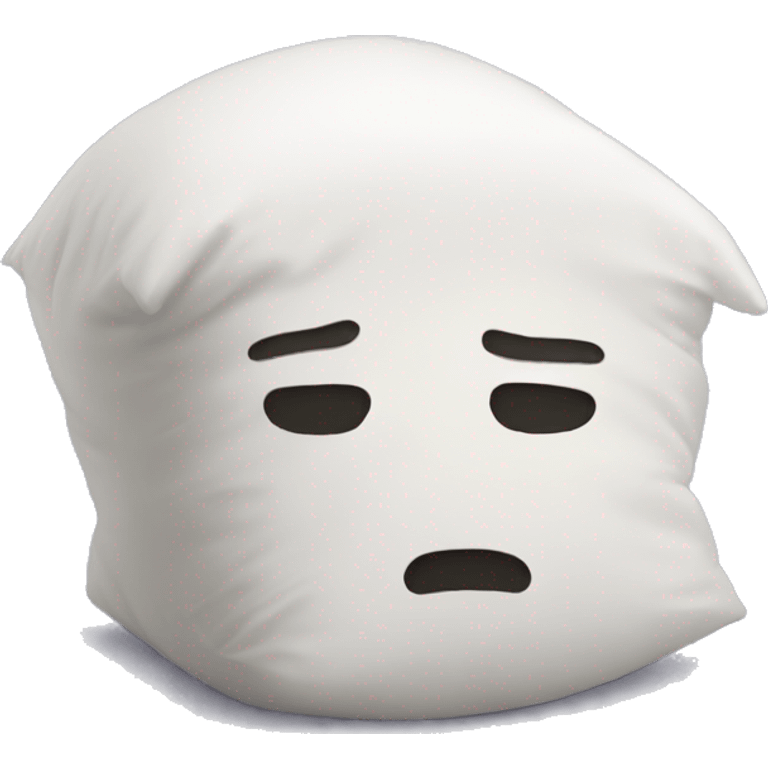 cartoon head buried in pillow emoji