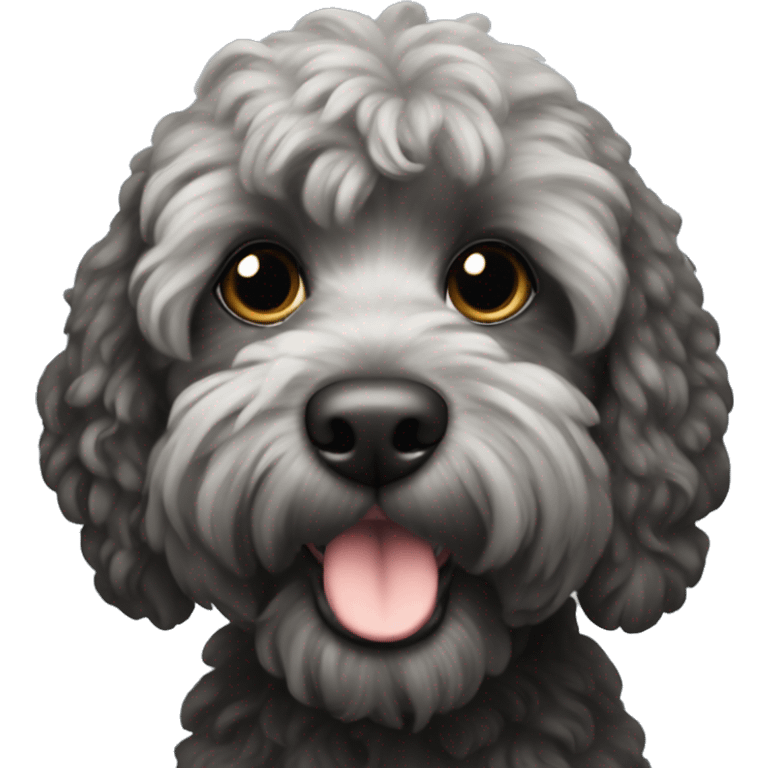 black cockapoo  emoji