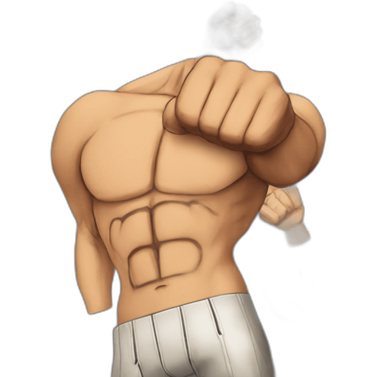 attack on titan fist on the chest emoji