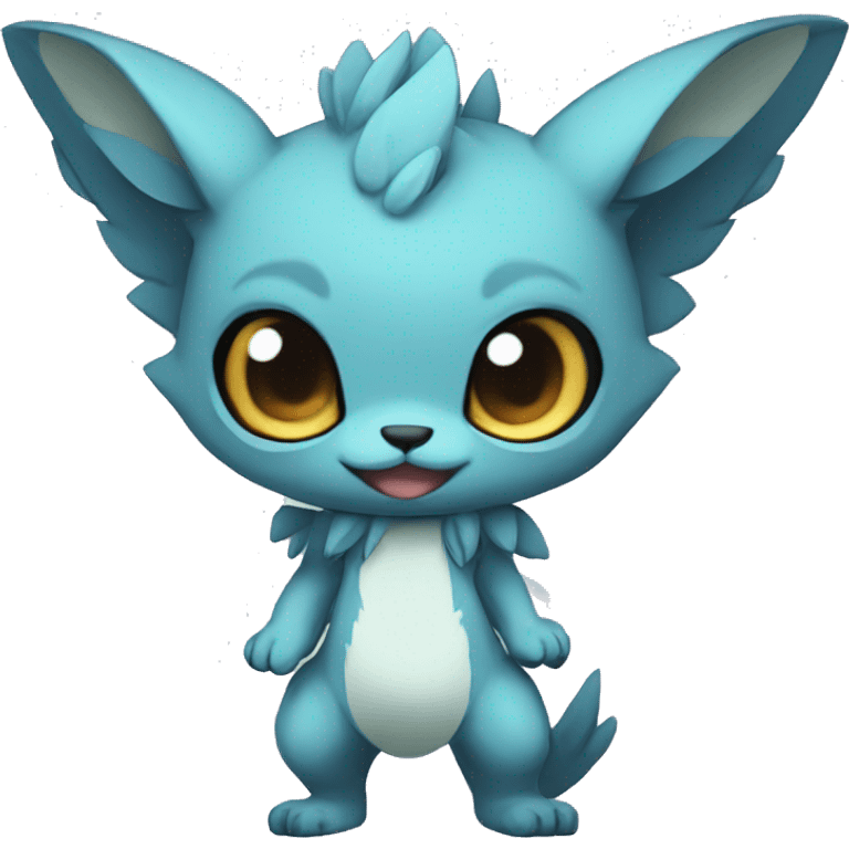 a anthro chibi-style Fakémon-hybrid full body emoji